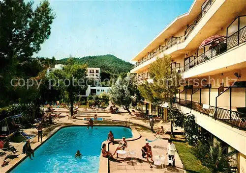 AK / Ansichtskarte Paguera_Mallorca_Islas_Baleares Pool Hotel Nilo Paguera_Mallorca