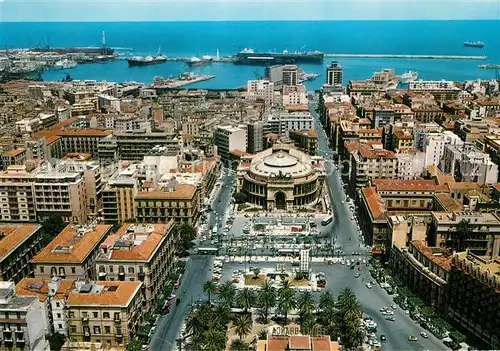AK / Ansichtskarte Palermo_Sicilia Fliegeraufnahme Theater Politeama Palermo_Sicilia