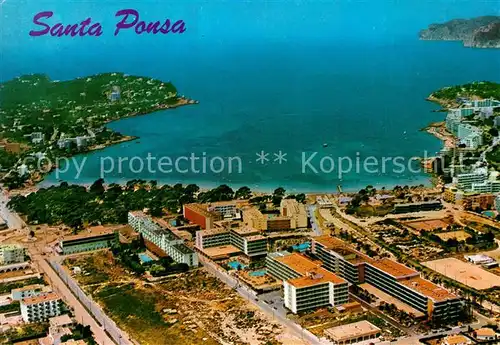 AK / Ansichtskarte Santa_Ponsa_Mallorca_Islas_Baleares Fliegeraufnahme Santa_Ponsa