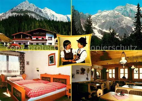 AK / Ansichtskarte Muehlbach_Hochkoenig Mitteregg Alm Gaststube Gaestezimmer Muehlbach Hochkoenig
