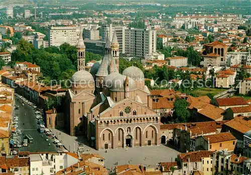 AK / Ansichtskarte Padova Fliegeraufnahme mit Basilika des Santo Padova