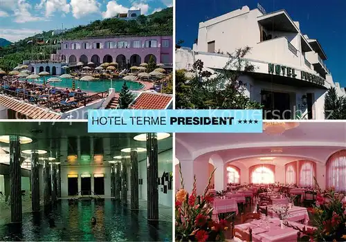 AK / Ansichtskarte Ischia_Porto Hotel Terme President Hallenbad Gastraum Ischia Porto