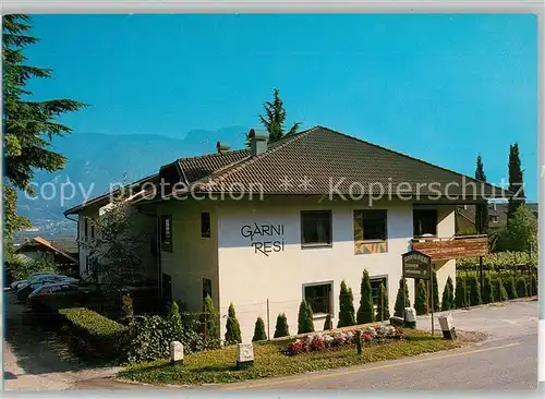 AK / Ansichtskarte Tramin_Weinstrasse  Garni Resi Gastraeume Wappen Tramin_Weinstrasse 