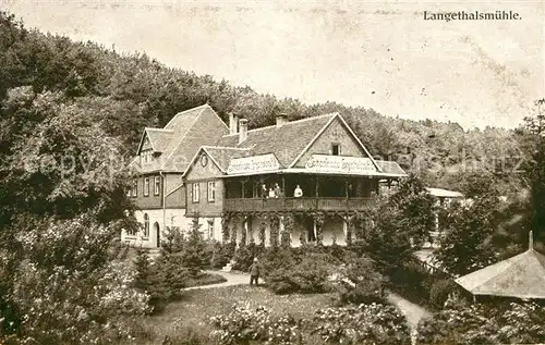 AK / Ansichtskarte Buergel_Thueringen Sommerfrische Langethalsmuehle Buergel Thueringen