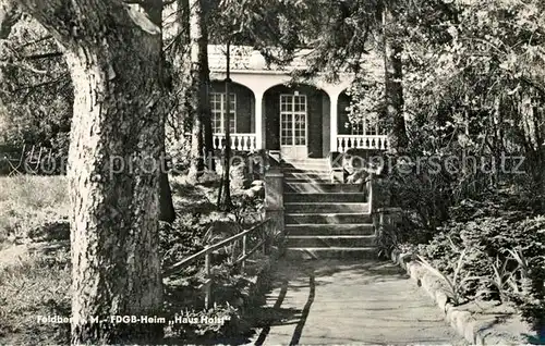 AK / Ansichtskarte Feldberg_Mecklenburg FDGB Heim Haus Holst Feldberg_Mecklenburg