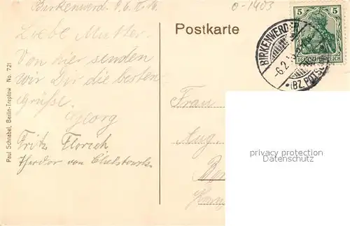 AK / Ansichtskarte Birkenwerder Uferpartie am Boddensee Schilf Fischerboot Birkenwerder