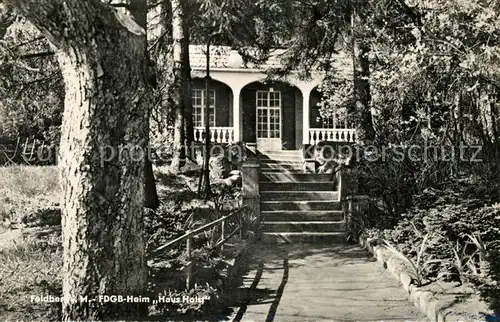 AK / Ansichtskarte Feldberg_Mecklenburg FDGB Heim Haus Holst Feldberg_Mecklenburg