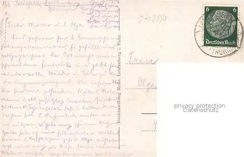 AK / Ansichtskarte Leutenberg_Thueringen Blick vom Kaiserplatz Friedensburg Marktplatz Freibad im Ilmtal Leutenberg Thueringen