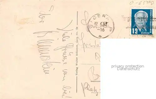 AK / Ansichtskarte Gera Schlossstrasse und Handelshof Gera