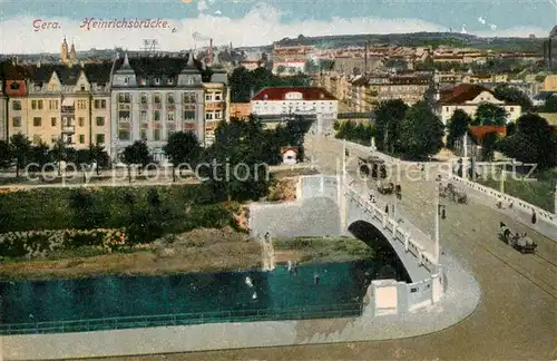 AK / Ansichtskarte Gera Heinrichsbruecke Gera