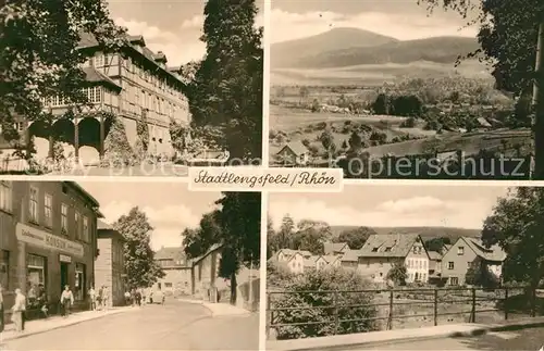 AK / Ansichtskarte Stadtlengsfeld Fachwerk Konsum Panorama Ortsansicht Stadtlengsfeld