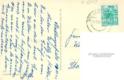 AK / Ansichtskarte Stadtlengsfeld Fachwerk Konsum Panorama Ortsansicht Stadtlengsfeld