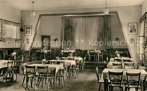 AK / Ansichtskarte Rabenaeussig Konsum Gaststaette Waldfrieden Speiseraum Rabenaeussig