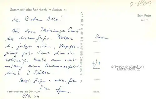 AK / Ansichtskarte Rohrbach_Weimar Park im Sorbitztal Rohrbach Weimar