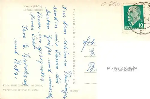 AK / Ansichtskarte Vacha Bahnhofstrasse Vacha