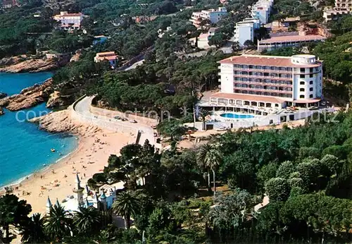 AK / Ansichtskarte Girona Hotel Caleta Park Platja de Sant Pol Fliegeraufnahme Girona
