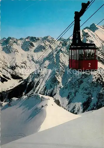 AK / Ansichtskarte Mittelberg_Vorarlberg Kleines Walsertal Waldemingerhorn Bahn mit Schafalpen Zw?lferkopf Mittelberg Vorarlberg