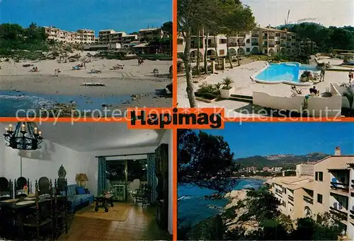AK / Ansichtskarte Paguera_Mallorca_Islas_Baleares Hapimag Pool Strand Paguera_Mallorca