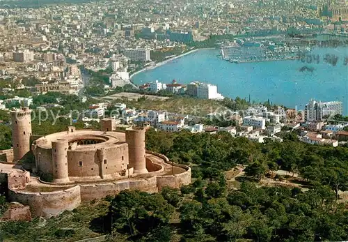 AK / Ansichtskarte Palma_de_Mallorca Fliegeraufnahme Castillo Palma_de_Mallorca