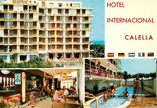 AK / Ansichtskarte Calella Hotel Internacional Pool Calella