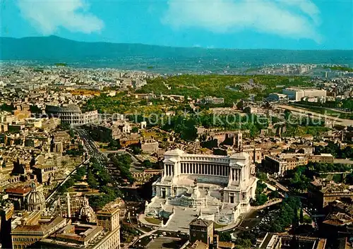 AK / Ansichtskarte Roma_Rom Fliegeraufnahme Monumento a Vittorio Emanuele Roma_Rom