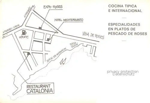 AK / Ansichtskarte Roses Restaurant Bar Catalonia Roses