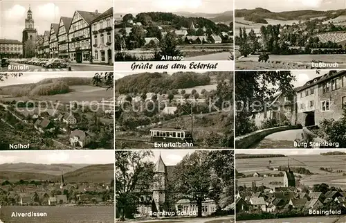 AK / Ansichtskarte Extertal Ortschaften der Region Extertalbahn Schloss Extertal