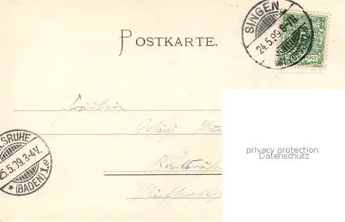 AK / Ansichtskarte Singen_Hohentwiel Panorama Blick zur Festungsruine Singen Hohentwiel