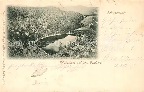 AK / Ansichtskarte Feldberg_Schwarzwald Landschaftspanorama mit Feldbergsee Feldberg Schwarzwald