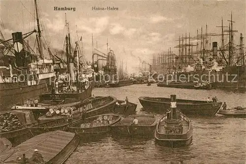 AK / Ansichtskarte Hamburg Hanse Hafen Hamburg