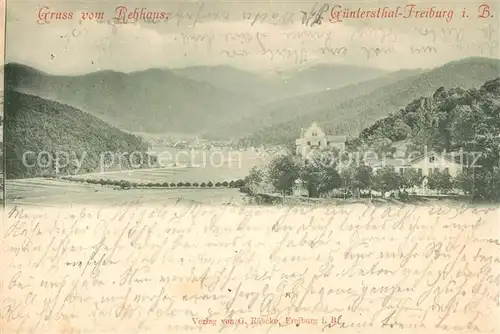 AK / Ansichtskarte Guenterstal_Freiburg Landschaftspanorama mit Blick zum Rebhaus Schwarzwald Guenterstal_Freiburg