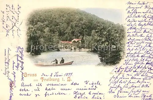 AK / Ansichtskarte Freiburg_Breisgau Waldsee Gaststaette Freiburg Breisgau