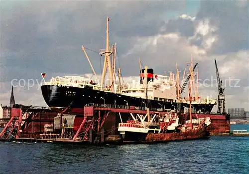 AK / Ansichtskarte Hamburg Hafen Werft Hochseedampfer Hamburg