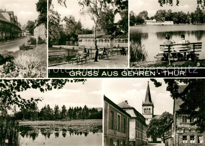 AK / Ansichtskarte Gehren_Thueringen Dimitroffstrasse Badeteich