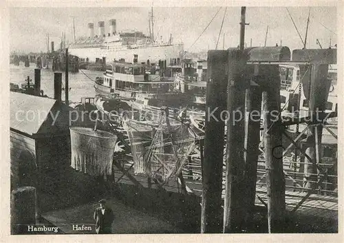 AK / Ansichtskarte Hamburg Hafen Dampfer Hamburg