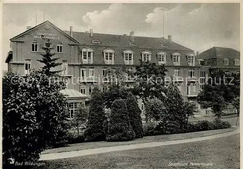 AK / Ansichtskarte Bad_Wildungen Sanatorium Helenenquelle Bad_Wildungen