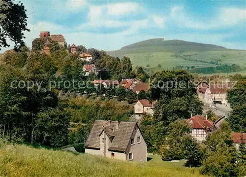 AK / Ansichtskarte Trendelburg Ortsansicht mit Burg Diemeltal Trendelburg