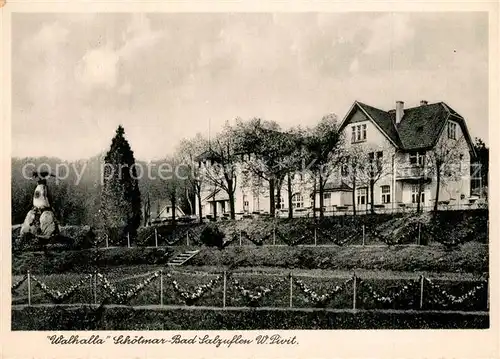 AK / Ansichtskarte Bad_Salzuflen Waldrestaurant Hotel Walhalla Photobrom Bad_Salzuflen