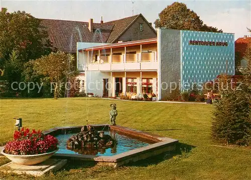 AK / Ansichtskarte Bentorf Pension Bentorfer Krug Garten Brunnen Bentorf