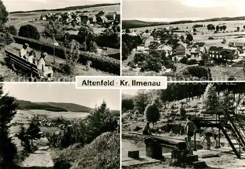 AK / Ansichtskarte Altenfeld_Thueringen Landschaftspanorama Teilansichten Freibad Altenfeld Thueringen