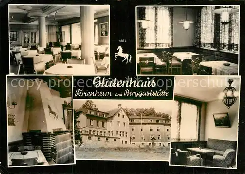 AK / Ansichtskarte Vesser_Rennsteig Stutenhaus Ferienheim Berggaststaette der Carl Zeiss Stiftung Vesser_Rennsteig