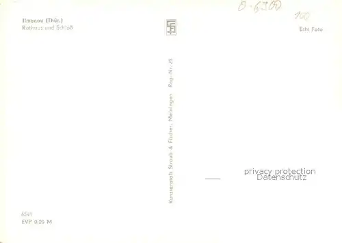 AK / Ansichtskarte Ilmenau_Thueringen Rathaus und Schloss Ilmenau Thueringen