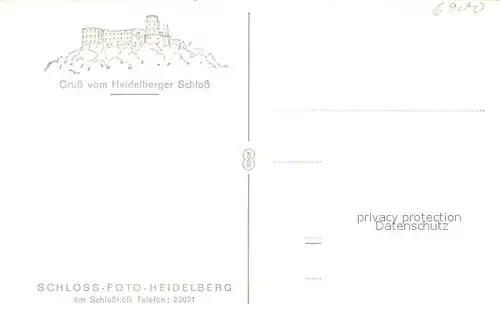 AK / Ansichtskarte Heidelberg_Neckar Gruppenaufnahme am Heidelberger Schloss Heidelberg Neckar