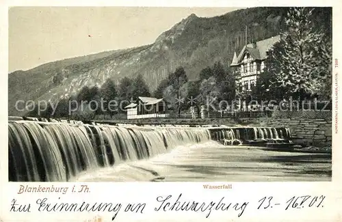 AK / Ansichtskarte Blankenburg_Bad Wasserfall Blankenburg_Bad