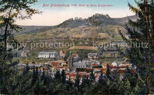 AK / Ansichtskarte Bad_Blankenburg mit Ruine Greifenstein Bad_Blankenburg