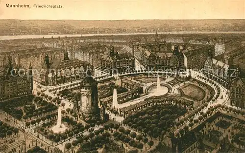 AK / Ansichtskarte Mannheim Friedrichsplatz Mannheim