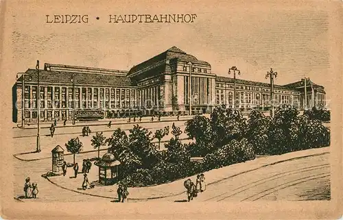 AK / Ansichtskarte Leipzig Hauptbahnhof Leipzig