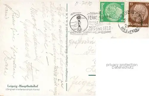 AK / Ansichtskarte Leipzig Hauptbahnhof Leipzig