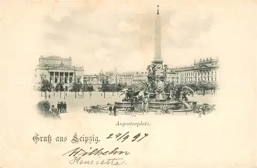 AK / Ansichtskarte Leipzig Augustusplatz Leipzig