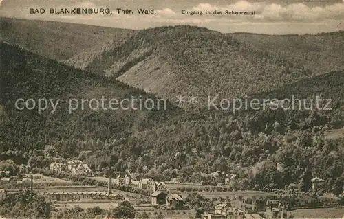 AK / Ansichtskarte Bad_Blankenburg Eingang ins Schwarzatal Bad_Blankenburg